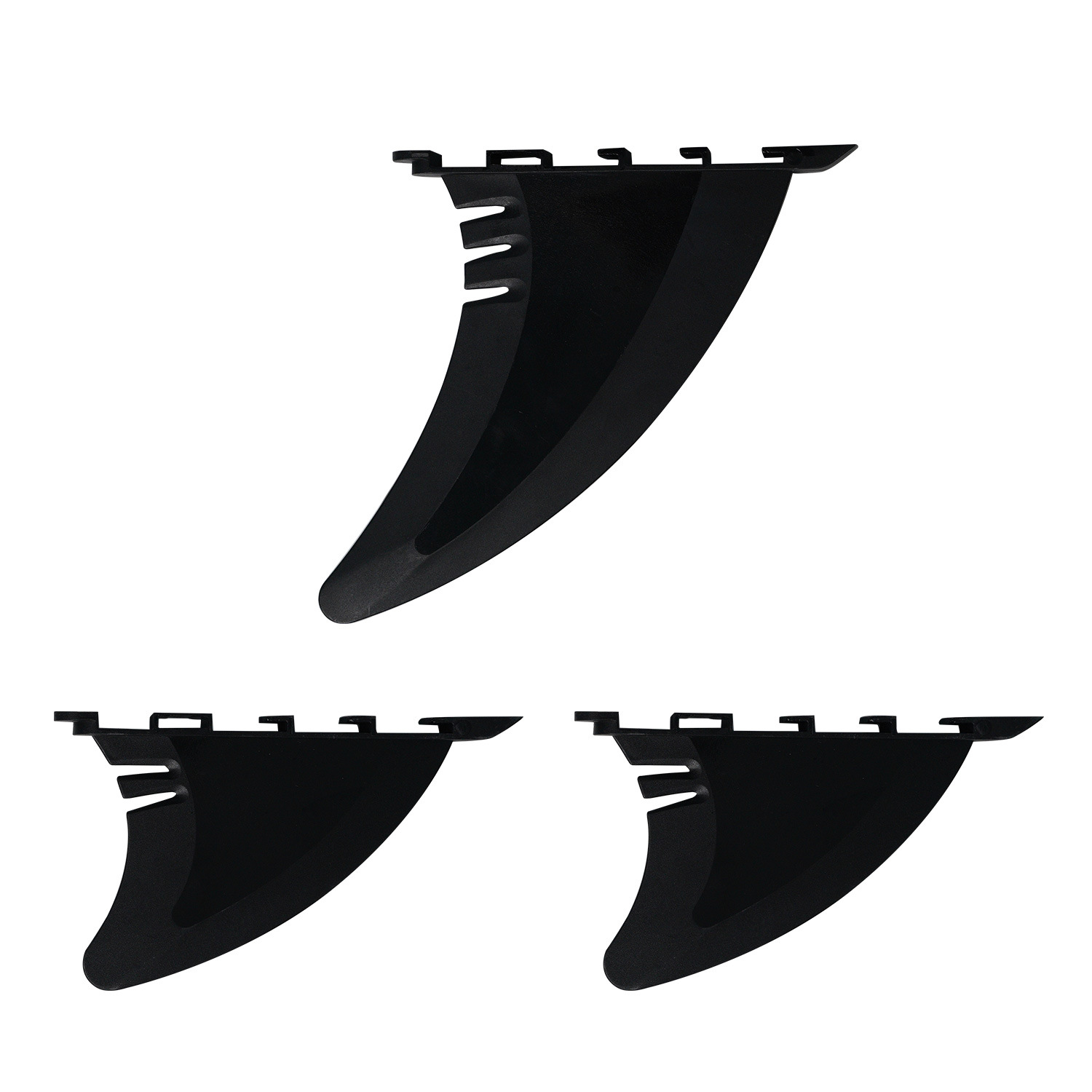 Black fin tail rudder set